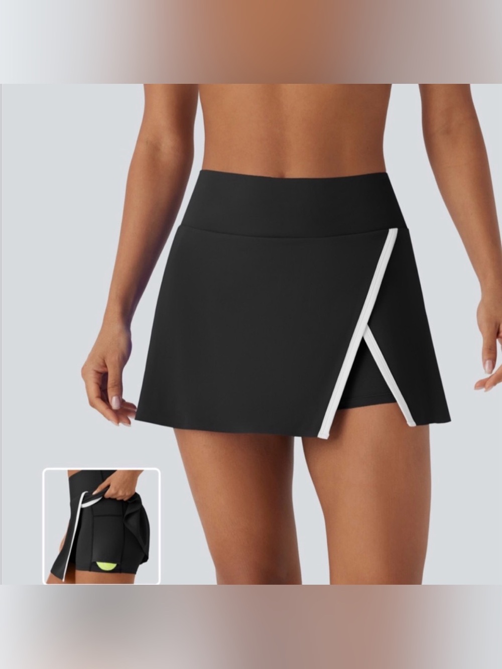 HALARA Color Block Athletic Skirt